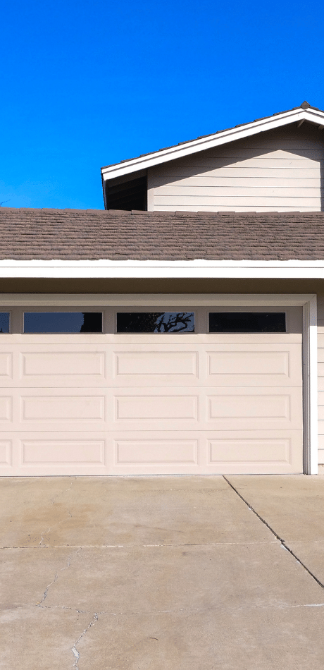 Sectional panel lift garage door installed on a Sutherland Shire home