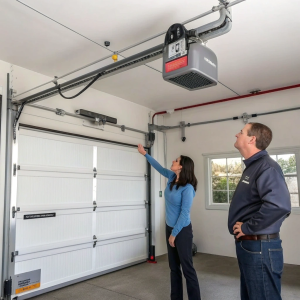 Weather-resistant garage door opener installation at coastal Bundeena property